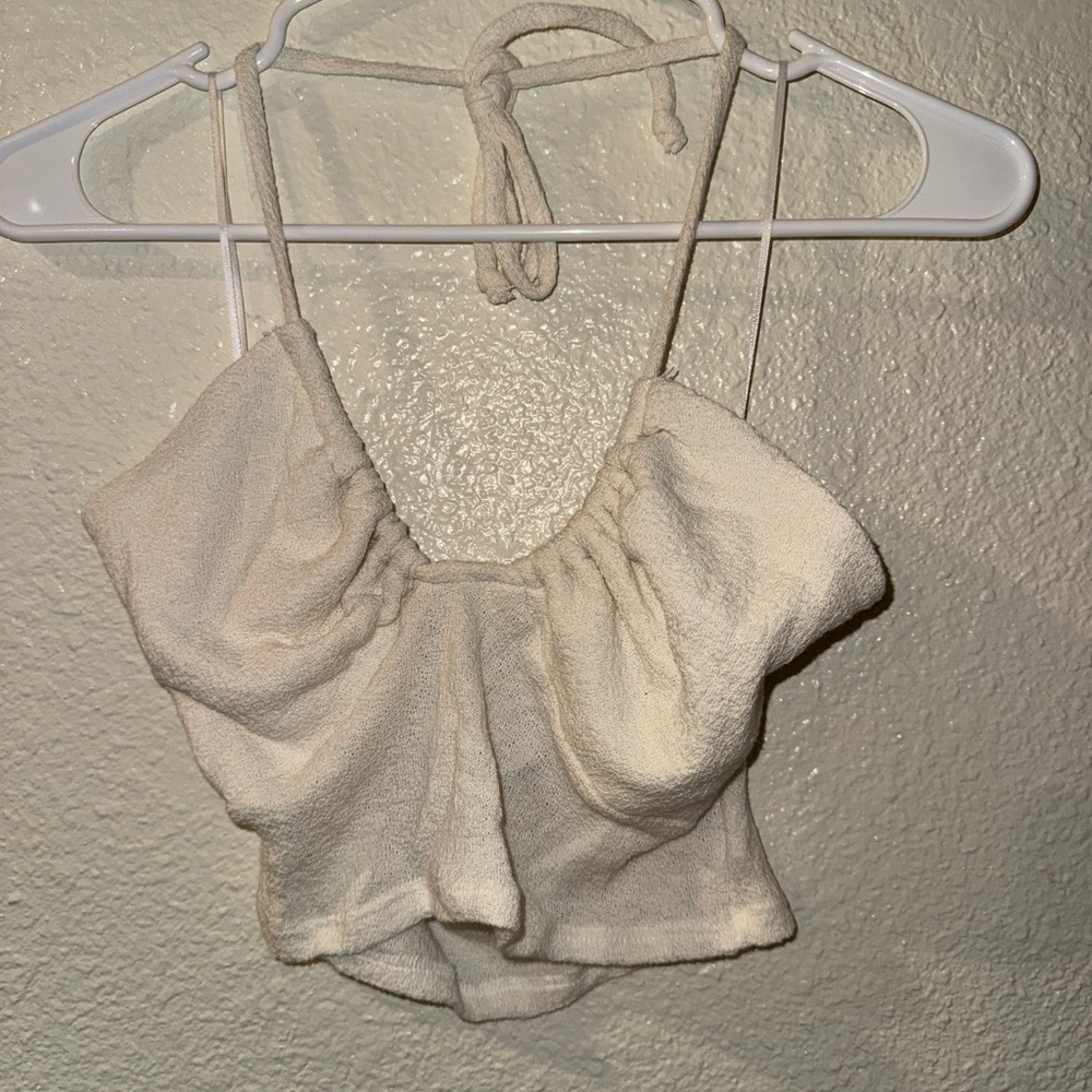 Papermoon Cream Crop Top